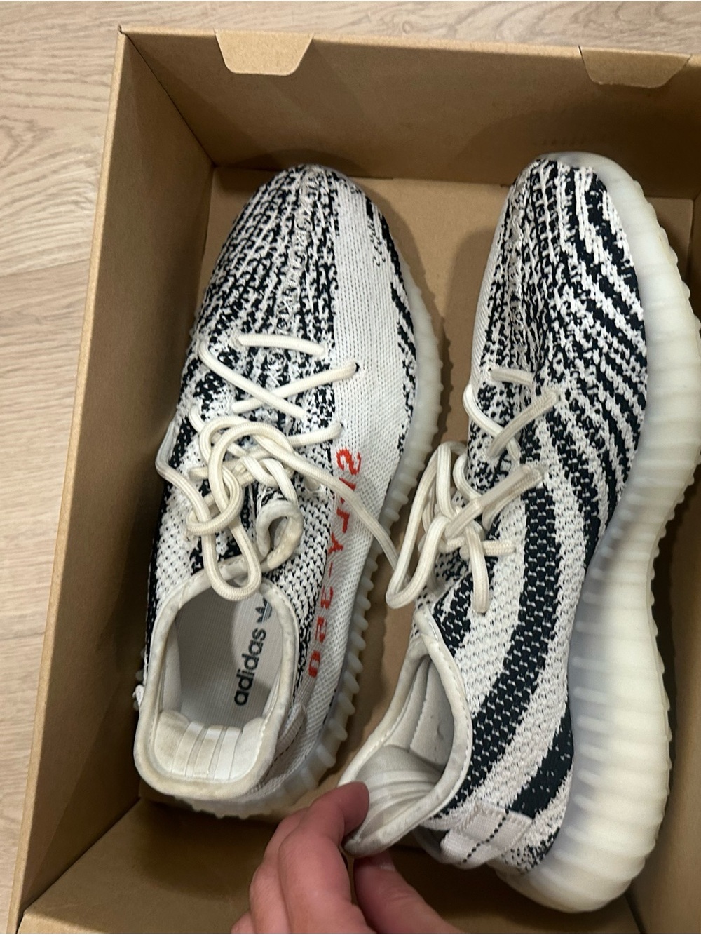 Adidas Yeezy Boost 350 V2 "Zebra" Size 7